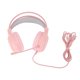 thumbnail image 1 of Auriculares para juegos con iluminación RGB, sonido envolvente de 7,1 canales, USB y conector dual de 3,5 mm, auriculares para juegos con cable para PC, consola, portátil, rosa, 1 of 5