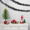 thumbnail image 5 of Nkmbld 6PC Colorful Ribbon, Christmas Tinsel Garland Metallic Foil Decorations Shiny Metallic Twist Hanging Garland Glitter Xmas Tree Hanging Ornaments, Black, 5 of 8