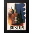 thumbnail image 2 of Vintage Apple Collection 18x24 Black Modern Framed Museum Art Print Titled - Boston Architecture, 2 of 5