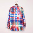 thumbnail image 5 of ZQGJB Flannel Shirt for Women Plaid Color Block Tops Cotton Buffalo Casual Blouses Long Sleeve Classic Button Classic Fit Shacket wit Pockets Multicolor S, 5 of 6