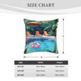 thumbnail image 2 of KLL Tropical Poolside Relaxation Decorative Throw Pillow Covers Velvet Soft for Couch Sofa Bedroom Living Room Outdoor (No pillow core)-, 2 of 5