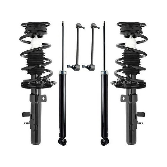 Front and Rear Shock Strut Coil Spring Sway Bar Link Kit - Compatible with 2013 Ford Escape