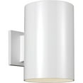 thumbnail image 1 of Sea Gull Cylinders 9" Outdoor Wall Light in White, 1 of 2