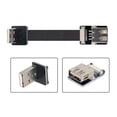 thumbnail image 4 of Chenyang CY Up Angled USB 2.0 Type-A Male to Female Extension Data Flat Slim FPC Cable for FPV and Disk and Scanner and Printer, 4 of 7