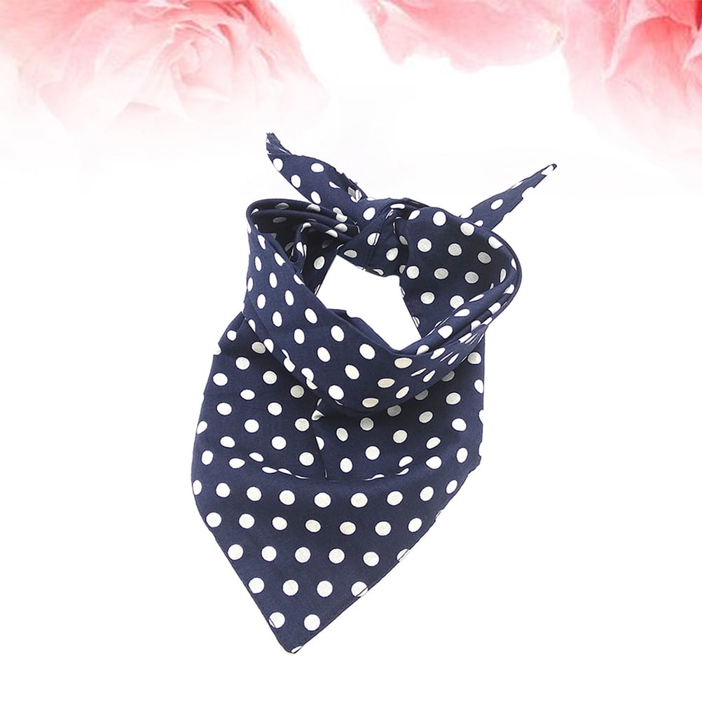 FONDOTIN Dog Neckerchief Cotton Navy Blue 1Pcs Fashion Pet Supplies