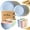Multicolor, variant on EASHZMFYTBF 16pcs Wheat Straw Dinnerware Sets, Plates and Bowls Sets for 8, Multicolor Plastic Dinnerware Sets, Microwave Dishwasher Plates, Dishes Set for 8 for Valentine'S Day