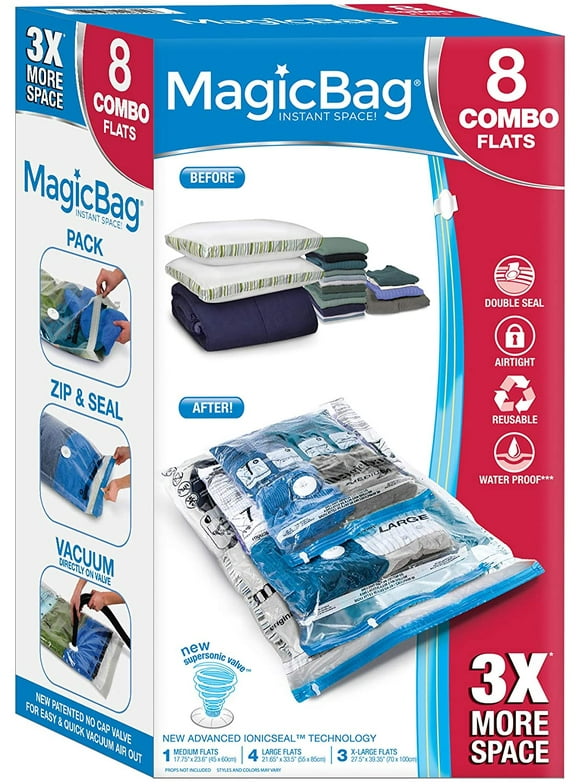 Vacuum Storage Bags in Closet Organizers