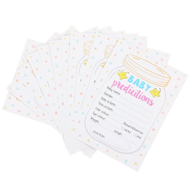 KAKOWELY 5 juegos de tarjetas con predicciones y consejos para baby shower.