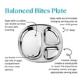 thumbnail image 2 of Platos infantiles de acero inoxidable Ahimsa Balanced Bites x4, 2 of 7