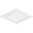 thumbnail image 2 of 30"W x 20"H x 2"ID x 10 1/2"C x 1"P Diamond Architectural Grade PVC Contemporary Ceiling Medallion, 2 of 11