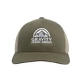 thumbnail image 2 of Gravity Outdoor Retro Trucker Snapback Hat - Olive/White, 2 of 2