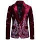 thumbnail image 1 of Nuevo traje de un botón para hombre, traje de estilo étnico, traje de mejor hombre para hombre Pompotops oipoqjl11783, 1 of 7