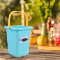 thumbnail image 4 of unbranded Ice Cube Bucket Para Almacenamiento Con Mango Color Azul Para Fiestas Y Bebidas Refrigeradas, 4 of 7