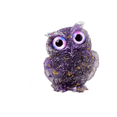 thumbnail image 1 of Collection de Décorations de Bureau Petite Sculpture de Hibou pour Bibliothèque Table Intérieure violet, 1 of 8