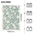 thumbnail image 3 of Haosy Sage Green White Flower Notebooks 1-subject Journal 60 Sheets A5 College Ruled Paper Detachable Ring 8.3"x5.7", 3 of 8