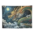 thumbnail image 5 of Shiartex Japanese Tapestry Dragon and Phoenix Cool Anime Ukiyoe Tapestry Chinese Oriental Asian Legend Mythology Animal Wall Hanging Home Decor Wall Blankets Painting, 5 of 6