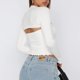 thumbnail image 5 of Cárdigan sin tirantes para mujer Cárdigan con parte superior de tubo con orillo fibroso Traje de vacaciones Hugtrwg Para estrenar, 5 of 7