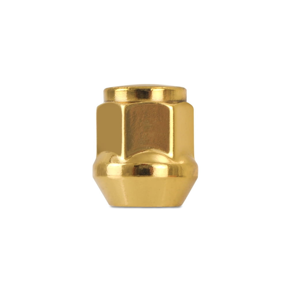 Mishimoto Steel Lug Nuts, M12x1.5, Acorn Seat, 24pc Set, Gold