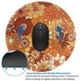 thumbnail image 4 of Disketp Hippie Flower Small Mouse Pad 7.9x7.9 Inches,Washable Round Mousepad For Office Laptop Computer,Non-Slip Rubber Base Mouse Pads For Wireless Mouse, 4 of 9