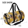 thumbnail image 4 of Sports Tote Fitness Bag Unisex Fitness Sports Bag Travel Bag Suitable for Travel Sports Fitness and Exercise Simple Design Daisies and Dogs, 4 of 6