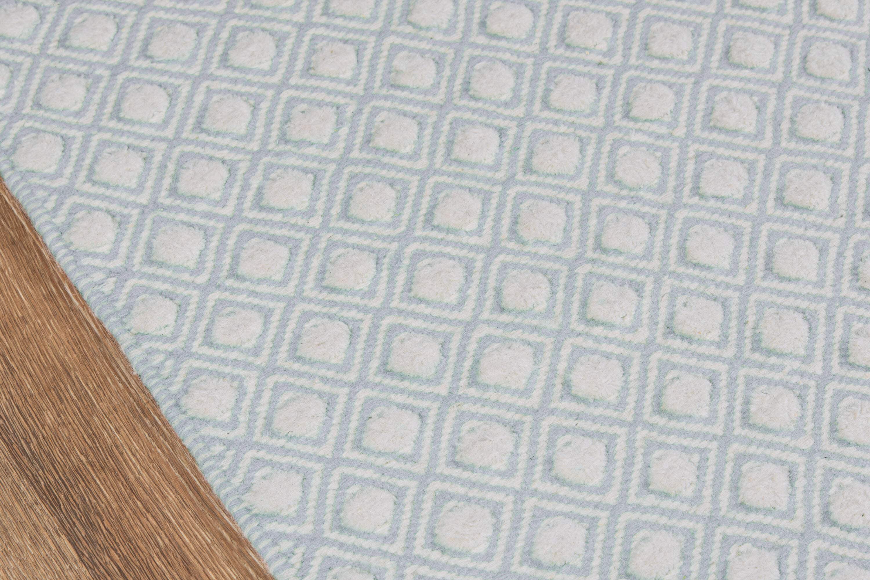 Erin Gates by Momeni Langdon Windsor Blue Hand Woven Wool Area Rug 8'6" X 11'6"
