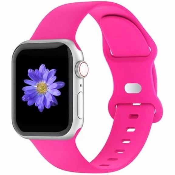 Sport Bands Compatible with Apple Watch 42mm 44mm 45mm 46mm 41mm 38mm 40mm for Women Men, Soft Silicone Strap for iWatch Wristband Series SE 10 9 8 7 6 5 4 3 2 1