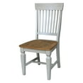 thumbnail image 2 of Vista Solid Wood Slat Back Chairs in Distressed Hickory/Stone - Set of 2, 2 of 10