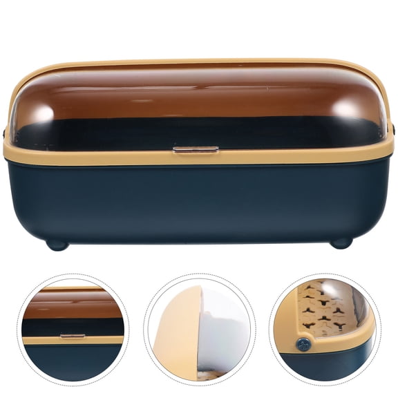 LOLIPPYY Countertop Utensil Holder Blue Stackable Cutlery Organizer for Spoon Fork and Chopsticks