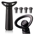 thumbnail image 1 of Wine Saver Vacu Vin Concerto con 4 tapones para aspiradora, color negro, 1 of 7