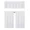 White, variant on Set of 3 Pieces Kitchen Curtain Blackout K33 White Rod Pocket Kitchen/Restaurant Short Window Decor