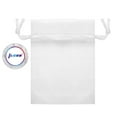 thumbnail image 3 of Dytern Wedding 100PCS 7x9cm Organza Drawstring Gift Bags Wedding Favor Bags Jewellery Pouches White, 3 of 10