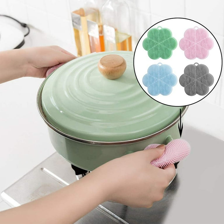 Magic Antibacterial Silicone Cleaning Sponge 4PCS – KitchenWW