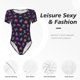 thumbnail image 4 of Balery Mexican Frogs Body de cuello redondo de manga corta para mujer Tops de manga corta Tops básicos-XX-Large, 4 of 7