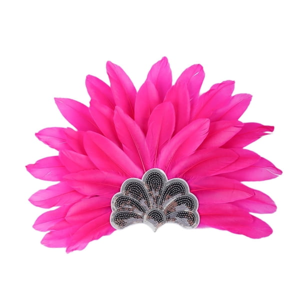 de plumas de sombrero indio adultos para adultos para disfrutar de la interpretación del escenario Rosa