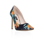 Womens Nine West Tatiana Pointed Toe Dress Pumps, Navy Combo, 10.5 US