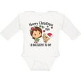 thumbnail image 3 of Inktastic Merry Christmas to me, a Big Sister to be Girls Long Sleeve Baby Bodysuit, 3 of 5