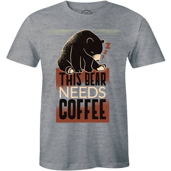This Bear Needs Coffee Funny Sleeping Bear For Coffee Lover Men's T-Shirt