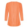 thumbnail image 5 of Fiudx Ofertas Flash Del Día Solo En Línea Blusa de Manga 3/4 a La Moda para Mujer, Camiseta Estampada, Top Informal, 5 of 5