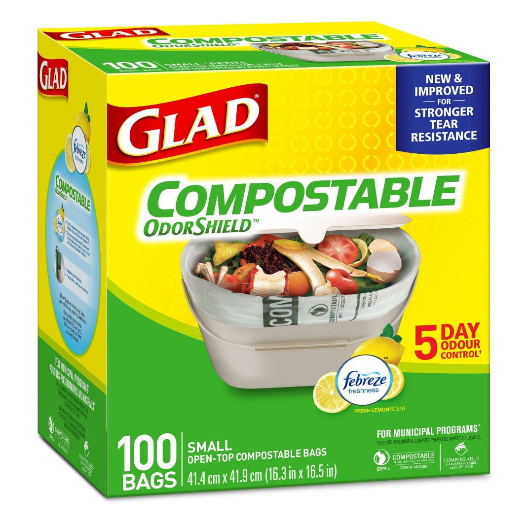 Glad Compostable Garbage Bags, 100pk Walmart Canada