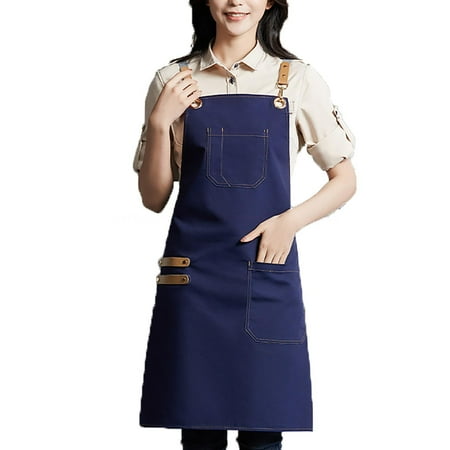 

Apron for Kitchen - Aprons with Pockets Waterproof Bib for Men Women Kitchen Cooking Baking