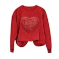 thumbnail image 4 of Meichang Sweatshirts Mignons pour Femmes, Sweatshirt de la Saint-Valentin, Sweatshirt Graphique Drôle d'Amour, Manches Longues, Col Rond, Décontracté, Vacances, 4 of 4