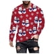 thumbnail image 5 of Blusa informal de manga larga con cuello redondo y estampado navideño para hombre Pompotops  oipoqjl2447, 5 of 6