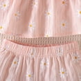 thumbnail image 4 of UAYOTSE Toddler Girl Clothes Baby Summer Spring Outfits Cute Bow Button Smocked Ruffle Sleeve Tops ＋ Girls Shorts Set,Sizes 2-3 Years, 4 of 9