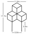 thumbnail image 2 of Seway Garden Metal-Trellis  Lattice-Shaped Plant-Trellis for DIY Potted Climbing, 2 of 6