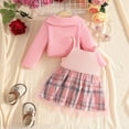 thumbnail image 4 of WXFAZCVU Girls Dress and Cardigan Sets 2 Piece Sleeveless Dress and Long Sleeve Cardigan Set Size 6-9 Months, 4 of 4