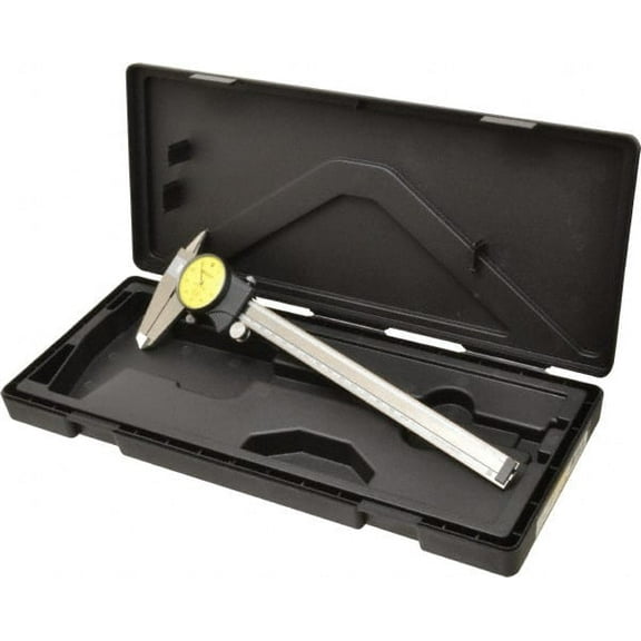 Mitutoyo Caliper, Dial, 1mm/Rev, 0-200mm, 0.01mm 505-733