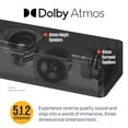 thumbnail image 2 of Westinghouse Barra de sonido de 5.1.2 canales para Smart TV, sonido envolvente de 200 W con Dolby Atmos y Dolby Digital Plus, subwoofer inalámbrico, parlantes de altura, audio de cine en casa, Bluetoo, 2 of 5