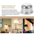 thumbnail image 4 of WEUVEB 8pcs Lamp Finial Full Thread Adapter Silver Metal Design for Business Owners, 4 of 5