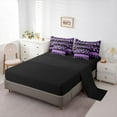 thumbnail image 5 of Feelyou Zebra Cheetah Print Twin Bedding Sets 7pcs, Purple Polkadots Bedding Comforter Set, 5 of 8