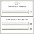 thumbnail image 4 of Exclusive Home Marquise 1" Curtain Rod and Coordinating Finial Set, Matte White, Adjustable 66"-120", 4 of 8